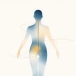 骨盤と背骨のバランスを整える姿勢イメージイラスト